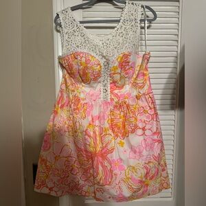 Lilly Pulitzer Pink and White Dress